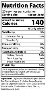 1.5lb Pure Vegan Protein Rich Chocolate