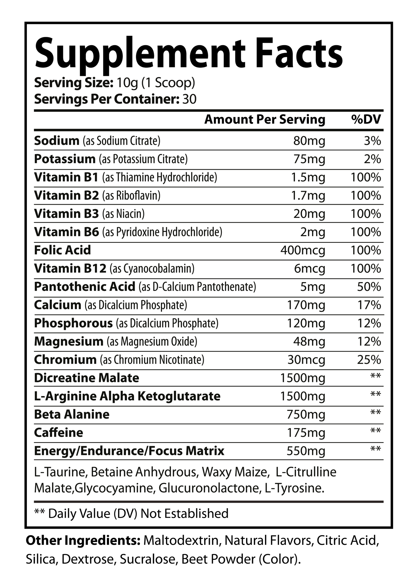 Lion`s Roar Pre-Workout (Fruit Punch)