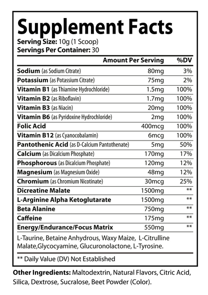 Lion`s Roar Pre-Workout (Fruit Punch)